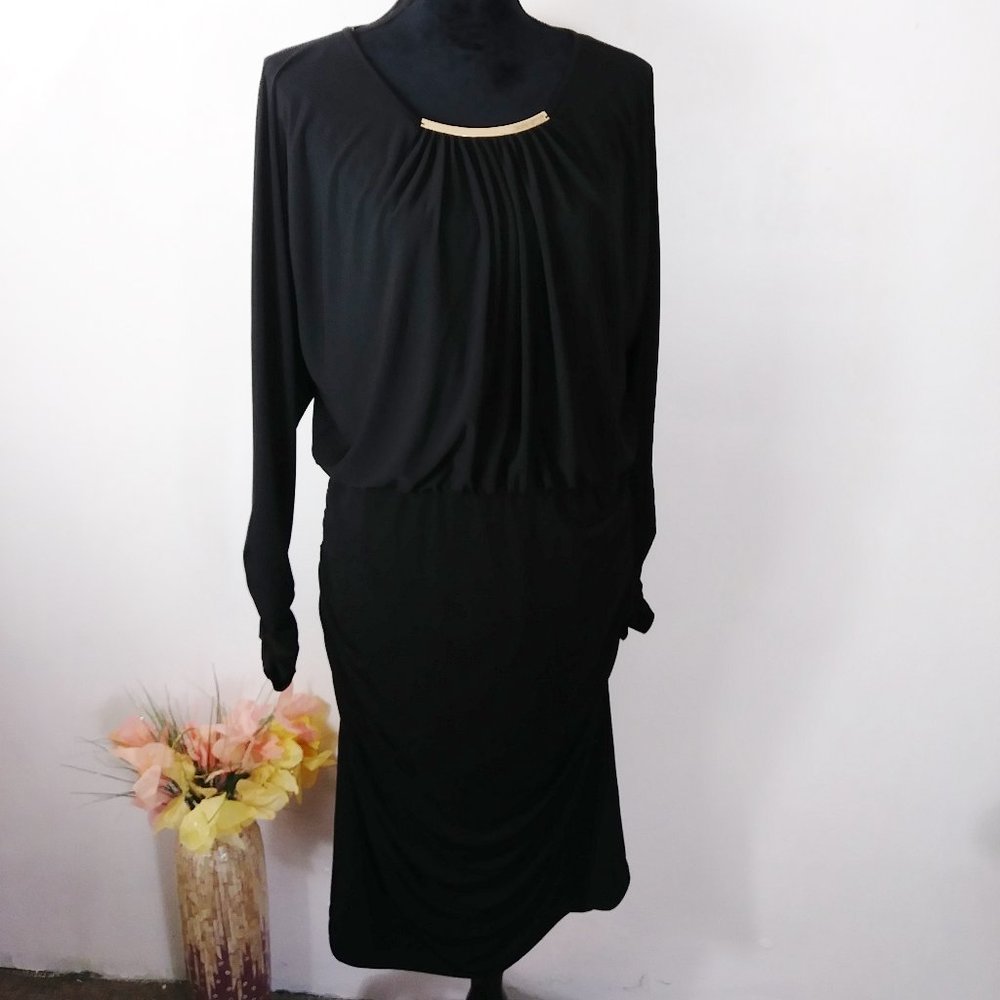 NWT Muse long sleeve black dress size 14